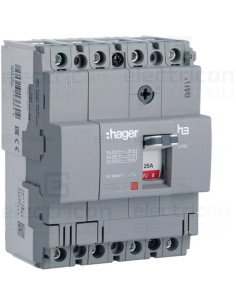 Întrerupător automat MCCB x160 4P 18kA 125A. Hager