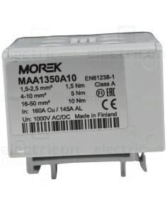 Clema de derivatie MOREK, 3P, fixare pe sina DIN, 50mmp, gri, MAA1350A10 2