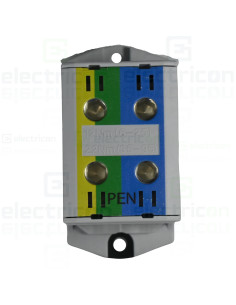 Clemă pe șină 2x95/2x95mm2 verde/galben/albastru Morek MAA2095P10