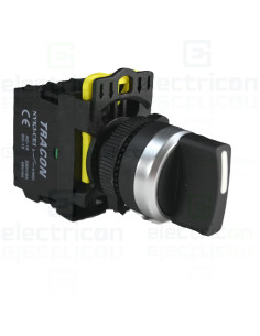 Comutator 3 poziții, cu braț, 2×NO, 5A/230V AC-15, IP65 , Tracon Electric, NYK3-S31BK