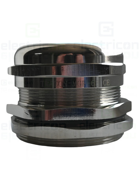 Presetupă metrică, metalică, IP66, 37-44mm, M63x1,5, Tracon Electric, MGF-63