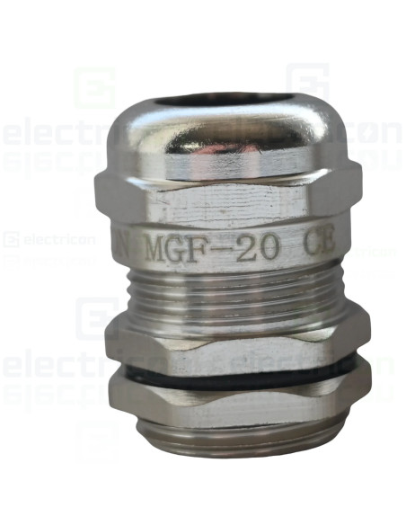 Presetupă metrică, metalică, IP66, 6-12mm, M20 x 1,5, Tracon Electric, MGF-20