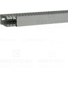 Canal cablu pieptane, perforat cu capac 80x80mm, Hager, BA7A80080