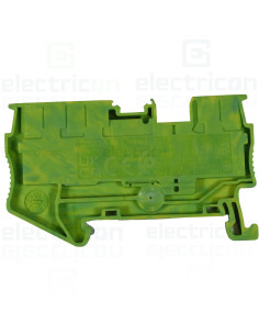 Clema șir, împământare, 3 conexiuni, 2.5mm², galben-verde, PT 2,5-TWIN-PE, Phoenix Contact, 3209565 2