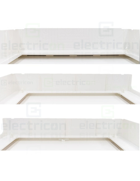 Tablou multimedia, aparent, 54 module (3x18), ușă albă, IP30, Golf, Hager, VS318PZF  