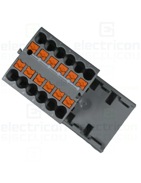 Bloc de distributie 4/12x2.5-NS35GY, PTFIX 12X2,5-NS35 BU , gri, Phoenix Contact, 3273022