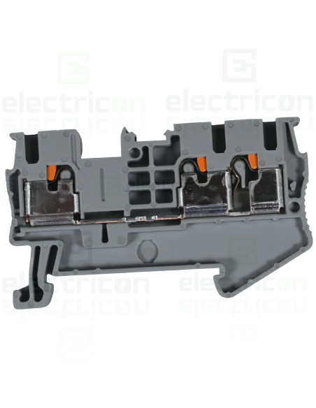 Clema șir, 3 conexiuni, 2.5mm2, gri, PT 2,5-TWIN, Phoenix Contact, 3209549