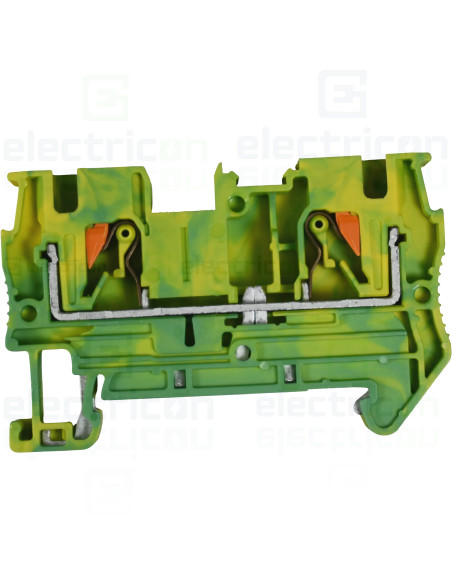 Clema șir, împământare, 2 conexiuni, 4mm2, galben-verde, PT 4-PE Phoenix Contact, 3211766