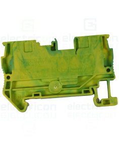 Clema șir, împământare, 2 conexiuni, 4mm2, galben-verde, PT 4-PE Phoenix Contact, 3211766 2