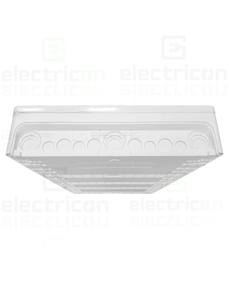 Tablou multimedia, aparent, 54 module (3x18), ușă albă, IP30, Golf, Hager, VS318PZF  