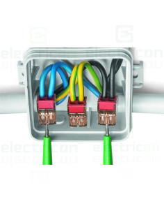 Conector, clemă rapidă, PUSH WIRE, 4 conexiuni, Wago, 773-604 2