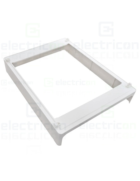 Tablou multimedia, aparent, 54 module (3x18), ușă albă, IP30, Golf, Hager, VS318PZF  