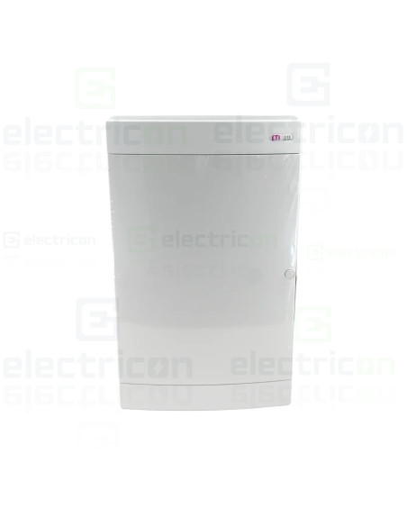 Tablou multimedia, incastrat ,72 module (4x18), ușă alba, IP40, ECT4x18MEDIAPO, ETI, 001100272