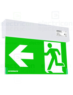 Corp iluminat siguranță (tip EXIT) K2, LED4, 2W 230V AC/DC, montaj universal, IP44, Schrack, NLK2U009