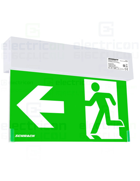 Corp iluminat siguranță (tip EXIT) K2, LED4, 2W 230V AC/DC, montaj universal, IP44, Schrack, NLK2U009