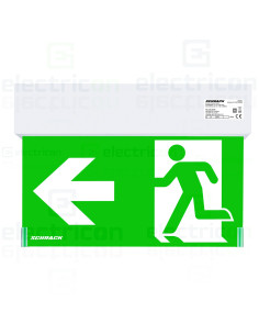 Corp iluminat siguranță (tip EXIT) K2, LED4, 2W 230V AC/DC, montaj universal, IP44, Schrack, NLK2U009 2