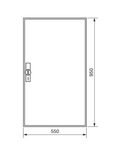 Tablou electric metalic, 144 module, 6X24, aparent, Hager, Univers, IP44, Hager, FWB62S 2