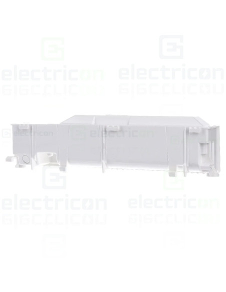 Priză triplă Schuko (priză șină DIN), universală, rotativă în 3 căi, înșurubat, Hager, VZ00AS