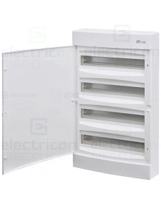 Tablou sigurante, 4x18, 72 module, aparent, IP40, usa alba, ECT4x18PO, ETI,001100271