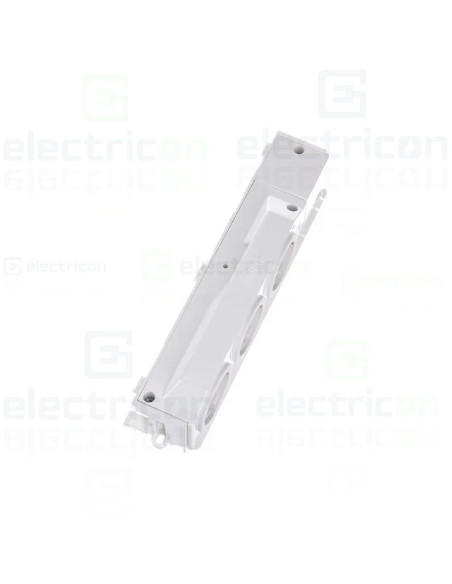 Priză triplă Schuko (priză șină DIN), universală, rotativă în 3 căi, înșurubat, Hager, VZ00AS