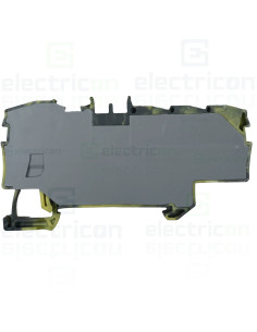 Clema sir derivatie 1×6 mmp, 6×1,5 mmp. cu capac gri-galben, Wago, 2006-8031/000-053