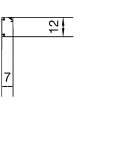 Canal cablu LFR070120 7x12mm PVC alb, Hager,LFR0701209016A 2