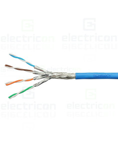 Cablu S/FTP Cat7, 4x2xAWG23/1, 1000 MHz, LS0H, albastru, Schrack, HSKP423HP9