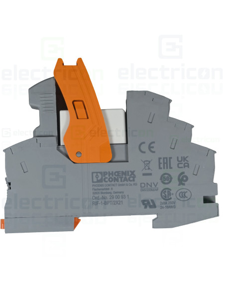 Modul releu, 12VDC, 2 contacte, RIF-1-RPT-LDP-12DC/2X21, Phoenix Contact, 2906223