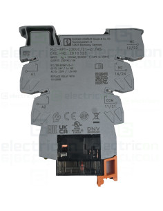 Modul releu, 230VAC/220VDC, 2 contacte, PLC-RPT-230UC/21-21/MS, Phoenix Contact, 2910523 2