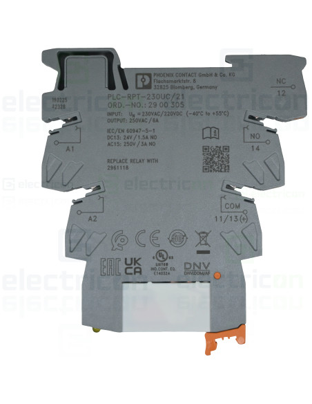 Modul releu, 230VAC/220VDC, 1 contact, PLC-RPT-230UC/21, Phoenix Contact, 2900305