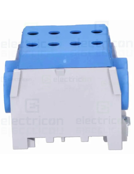 Clema de derivatie, 1P, fixare pe sina DIN, 10-70mm², albastru, Hager, KH70B