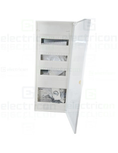 Tablou combo (hibrid), aparent,60 module, (36 module curent +24 module multimedia), IP30, Volta, Hager, VA603NWH