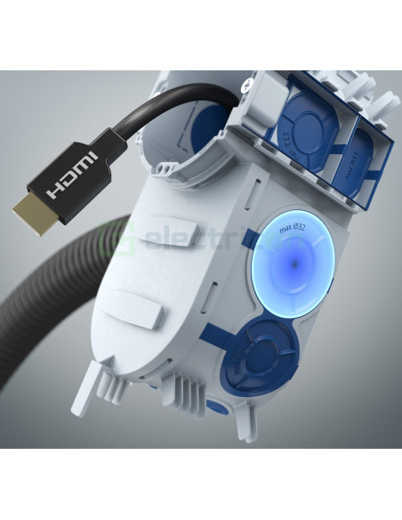 Doza aparataj, , Ø71 mm, etanșă, cu buzunar, ECON, Kaiser, 1068-26