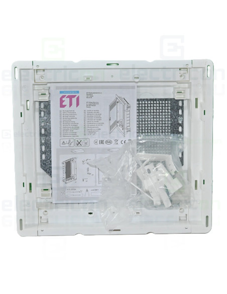 Tablou multimedia, incastrat, 14 module (1x14), ușă albă, IP40, ECG14MEDIA-I, ETI, 001101156