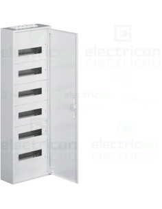 Tablou electric metalic, 72 module 6x12, aparent cu plastroane, IP30, Hager, FW612W