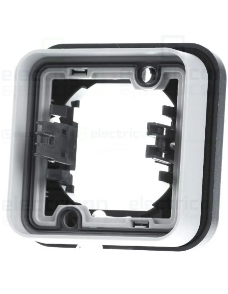 Ramă pentru montaj îngropat cu garnitură, Berker W.1, gri, Hager, 13283505