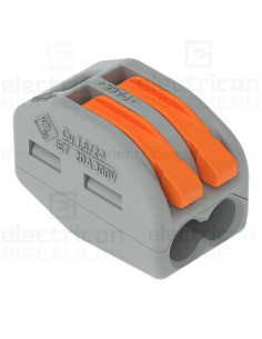 Clema de legatură pentru fir lițat, 2x0.08 -4 mm², Wago, 222-412