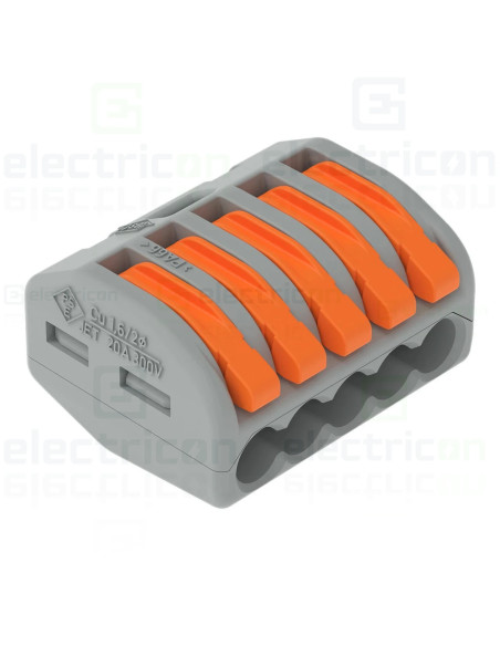 Clema de legatură pentru fir lițat, 5x0.08-4 mm², Wago, 222-415