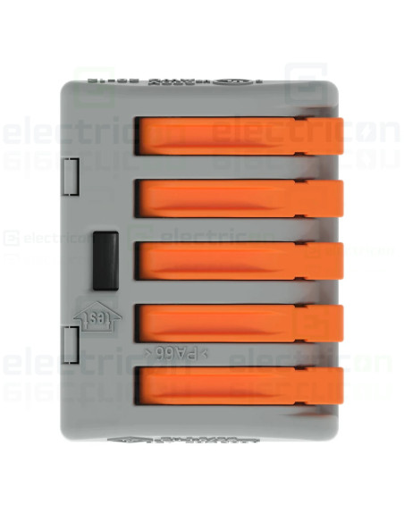 Clema de legatură pentru fir lițat, 5x0.08-4 mm², Wago, 222-415