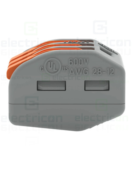 Clema de legatură pentru fir lițat, 3x0.08-4 mm², Wago, 222-413