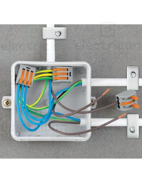 Clema de legatură pentru fir lițat, 3x0.08-4 mm², Wago, 222-413
