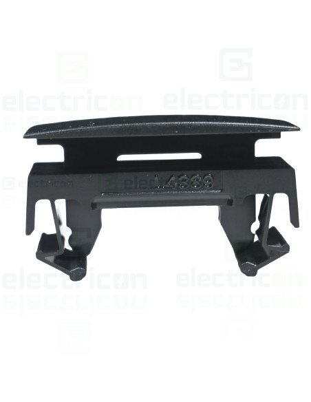 Piesă de îmbinare capac, GBD, 45 mm, PVC, RAL9011, Hager, GBDCLIP9011