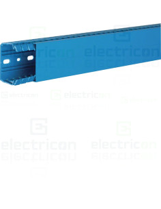 Canal cablu pieptene, PVC, 40x60mm albastru, Hager, BA740060BL