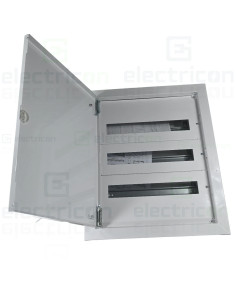 Tablou de sigurante 3x18, 54 module incastrat cu usa metalica, MBF18-3, ETI, 001108102