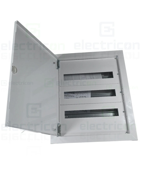 Tablou de sigurante 3x18, 54 module incastrat cu usa metalica, MBF18-3, ETI, 001108102