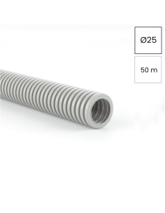 Copex tub protecție flexibil, gri, rola 50 metri, 25mm, 750N, MEDIFLEX IAS, Kouvidis, 2002925