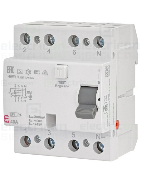 Intreruptor RCCB 40A/300mA ETI - 002061532