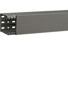 Canal cablu pieptane, BA7A, 100x80mm, PVC, gri, Hager, BA7A100080
