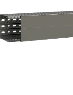 Canal cablu pieptane, BA7A, 100x100mm, PVC, gri, Hager, BA7A100100