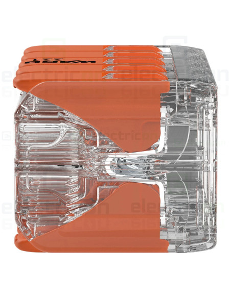 Clemă legătură doza pentru cablu lițat, 2x5x4mm² (10 conductori, 5 per rând), 4 mm², Wago, 221-420